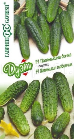 Огурец Папенькина дочка 0,5г + Маменькин любимчик F1 0,5г