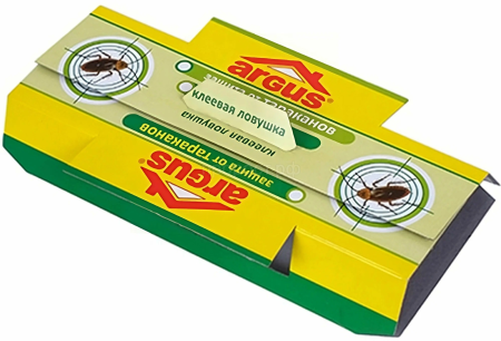 Ловушка тараканы ARGUS клеевая домик СТАНДАРТ 10шт