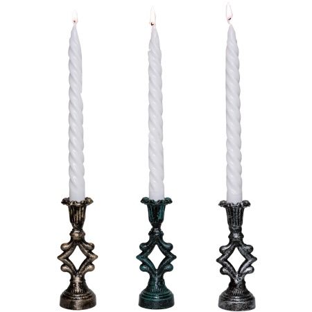 ДЕКОР Подсвечник Ампир антик серебро РЗДИ/1шт ДЕКОР Подсвечник Ампир антик серебро РЗДИ/1шт