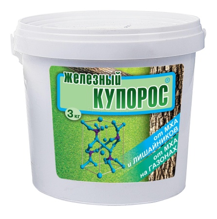 Железный купорос ВХ 3кг антисептическое от мха и лишайников