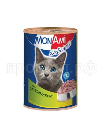 Корм для кошек МонАми Цыпленок 350гр 