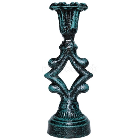 ДЕКОР Подсвечник Ампир антик зеленый РЗДИ/1шт ДЕКОР Подсвечник Ампир антик зеленый РЗДИ/1шт
