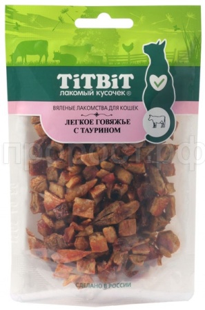 Лакомство для кошек Легкое говяжье с таурином 