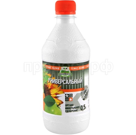 Зеленый Остров Гумат калия 500мл Универсальный 2,5% 12шт