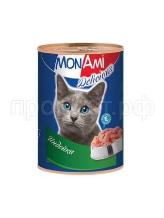 Корм для кошек МонАми Индейка 350гр 