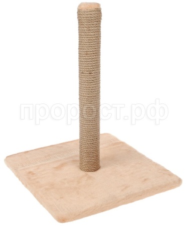 Когтеточка Столбик Standard джут бежевая большая 35*35*50см УЮТ