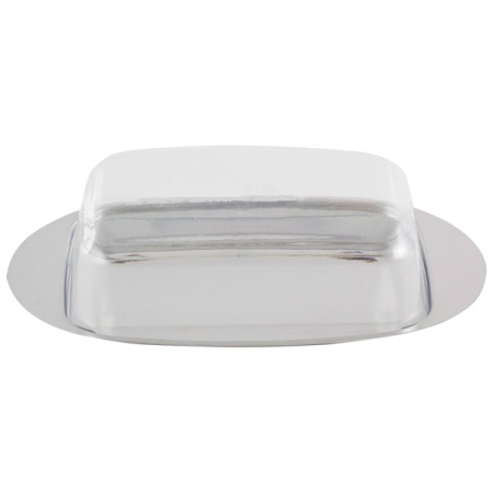 Масленка OLIATORE из нерж стали с пластик крышкой 18*11*4см /30шт/003879/Mallony 