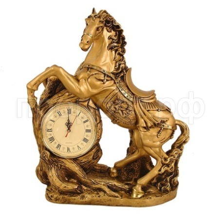Часы Конь(золото)  L48W22H55см 713124/SH015  Часы Конь(золото)  L48W22H55см 713124/SH015