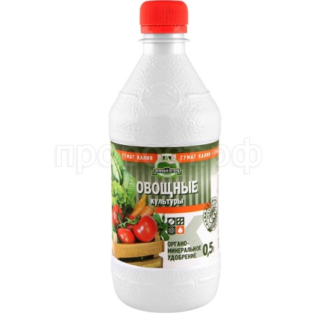 Зеленый Остров Гумат калия 500мл Овощи 2,5% 12шт