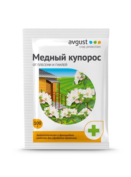 Медный купорос 100гр 150шт Август