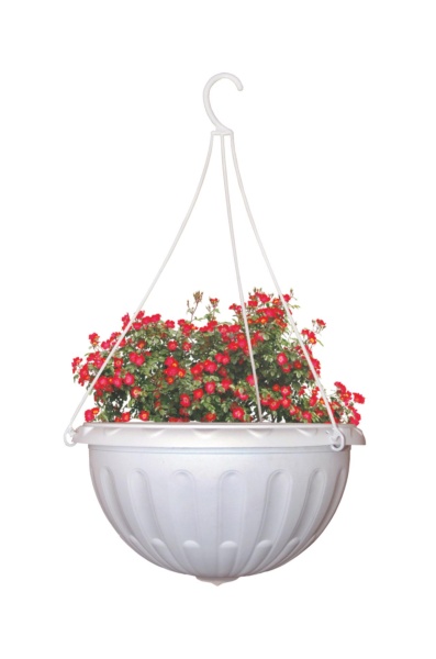 Кашпо подвесное Джулия 8л белый М1458