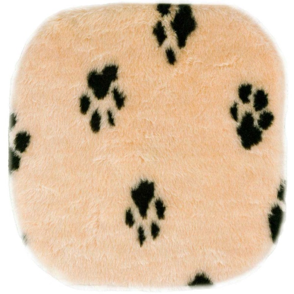 Когтеточка домик с полкой квадрат мех джут беж с игрушкой 35*35*77см/DONBARON