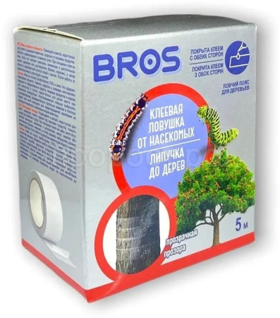 BROS клеевой пояс 5м для садовых деревьев (ловчий пояс) 20шт