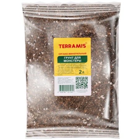 Грунт Terramis для Монстеры 2л (органо-минер)