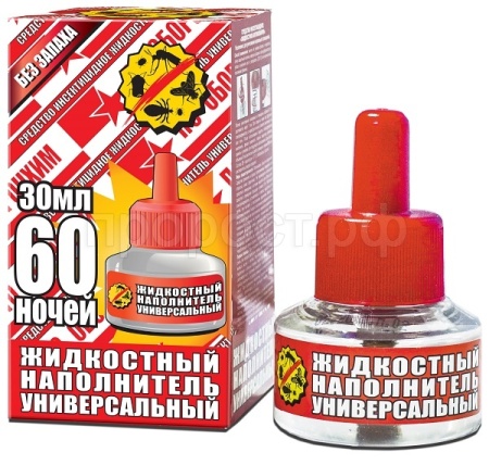 Жидкость Оборонхим от комаров (КРАСНЫЕ) без запаха 60ночей 30мл