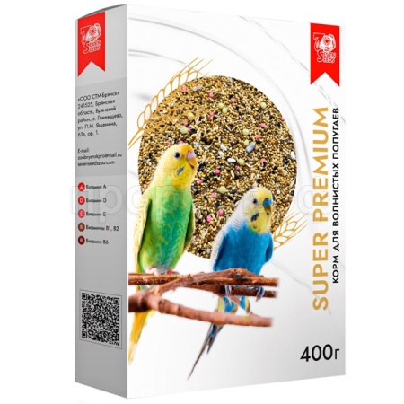 Птицы SEVEN SEEDS SUPERPREMIUM д/волнистых попугаев 400г/12шт/S213