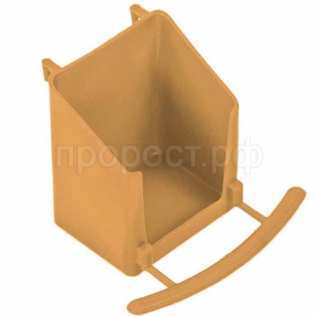 Поилка д/птиц Евро фронтальная 6*6,5*8см бежевая 5083/Дарэлл