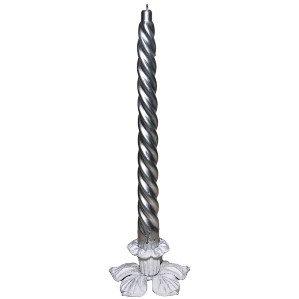 ДЕКОР Подсвечник Цветок бел серебро РЗДИ/1шт ДЕКОР Подсвечник Цветок бел серебро РЗДИ/1шт