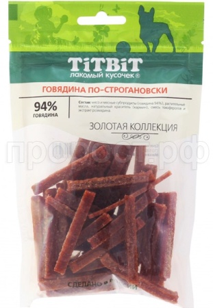TIT BIT Говядина по-строгановски Золотая коллекция 80г