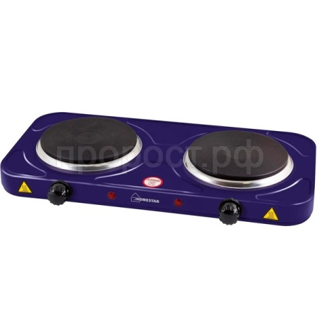 Электроплитка HOMESTAR 2-комфор. чугун HS-1104 сапфир 008751 /5шт/ Электроплитка HOMESTAR 2-комфор. чугун HS-1104 сапфир 008751 /5шт/