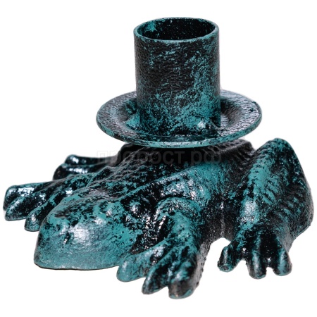 ДЕКОР Подсвечник Лягушка антик зеленый РЗДИ/1шт ДЕКОР Подсвечник Лягушка антик зеленый РЗДИ/1шт