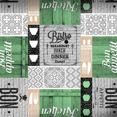 Клеенка столовая "МАЖОР" нетканная основа с ПВХ покрытием рулон 1,35м*20м (574/6) /Колорит