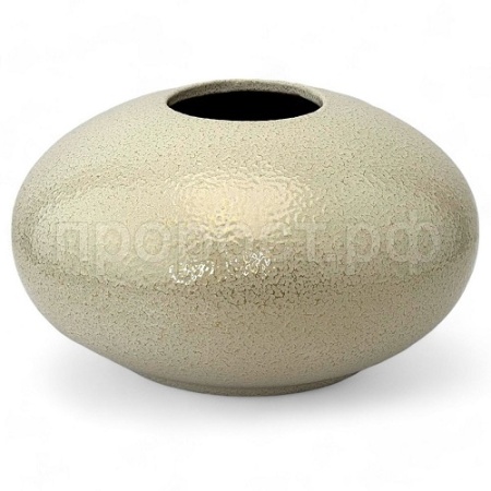 Ваза Эллипс глянец бел/зол d18h10см  V52/728329 Ваза Эллипс глянец бел/зол d18h10см  V52/728329