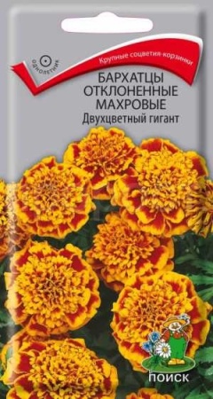Бархатцы Двухцветный гигант 0,4г  Бархатцы Двухцветный гигант 0,4г
