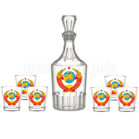 Набор для вина СССР 7 предметов /1230-Д 