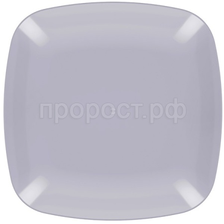 Тарелка Квадро плоская серый М8045 /25шт/ Альтерн