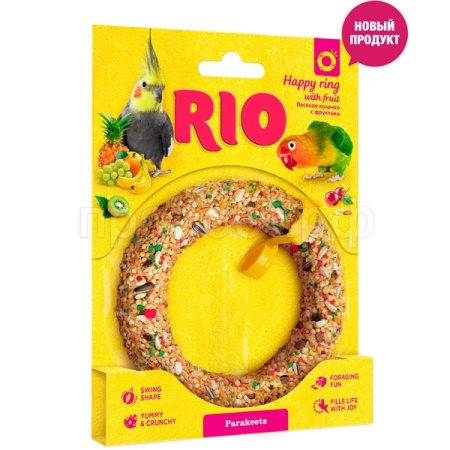 Лакомство д/птиц РИО Веселое колечко д/средних попугаев 85г/
