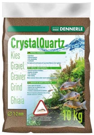 Грунты Dennerle Crystal Quartz темно-коричневый 1-2мм 5кг