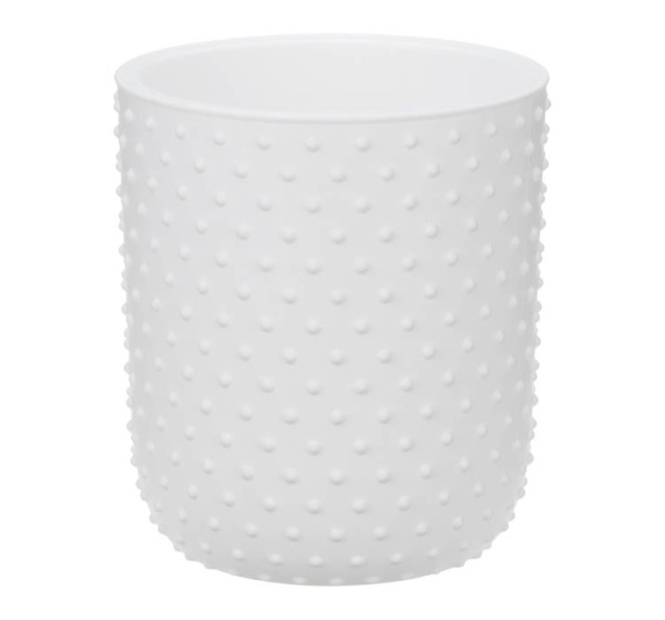 Кашпо БАБЛ 155мм 1,5л белый со вставкой