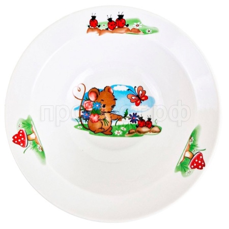 Миска 300мл Мышата фарфор 023532 /12шт/ДФ