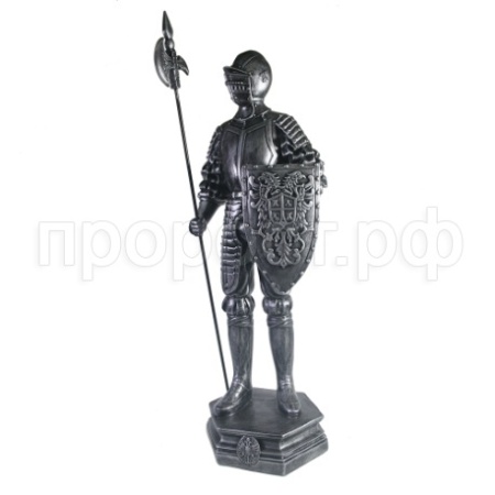 Рыцарь (серебро) L15W17H53см 713623/I064 Рыцарь (серебро) L15W17H53см 713623/I064