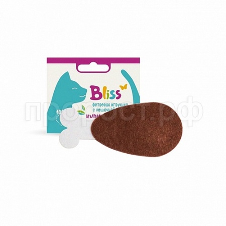Игрушка для кошек с кошачей мятой Куриная ножка Bliss /ЦБ-3077