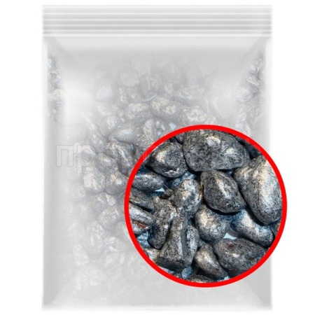 Мраморная крошка перламутр серебряный 2кг фракция 5-10мм