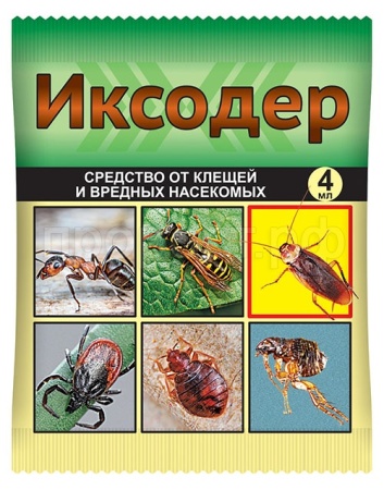 Иксодер 4мл обработка территорий от клещей